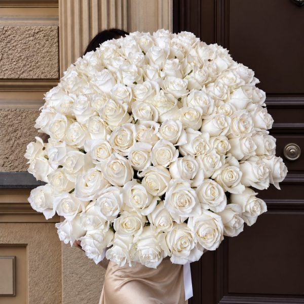 Baltās rozes 70cm