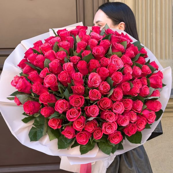 Rassberry roses 50cm