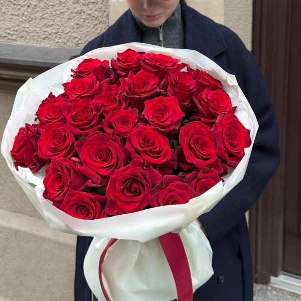 Sarkanas rozes 40cm XXL